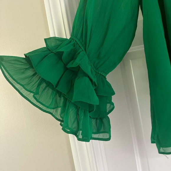 Green CeCe blouse - Picture 3 of 3